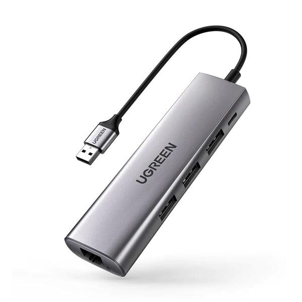 Bộ chia USB 3.0 ra 3 cổng USB 3.0 + Lan 1000Mbps Ugreen 20915