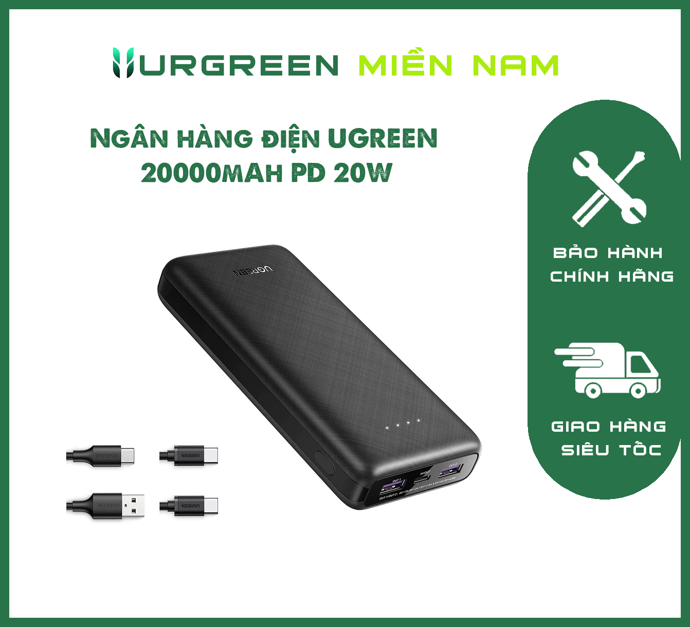 Ngân hàng điện UGREEN 20000mAh PD 20W